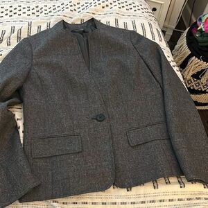 Black label by Evan picone size 8 womens suit jacket blazer business coat